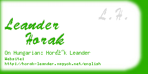 leander horak business card